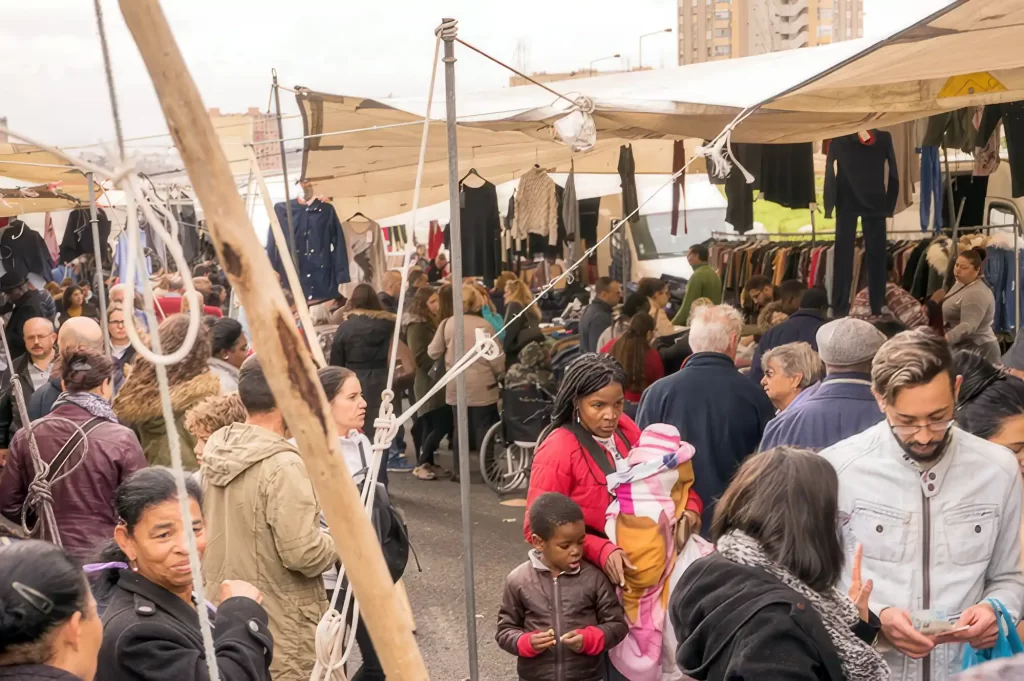 Strassenmarkt Lissabon