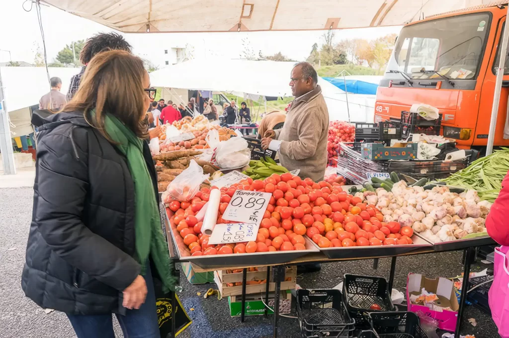 Tomaten Markt in Lissabon