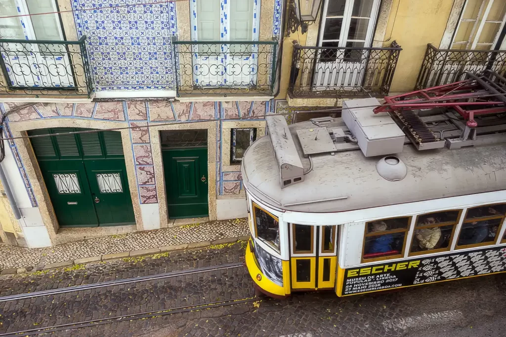 28 Strassenbahn von oben