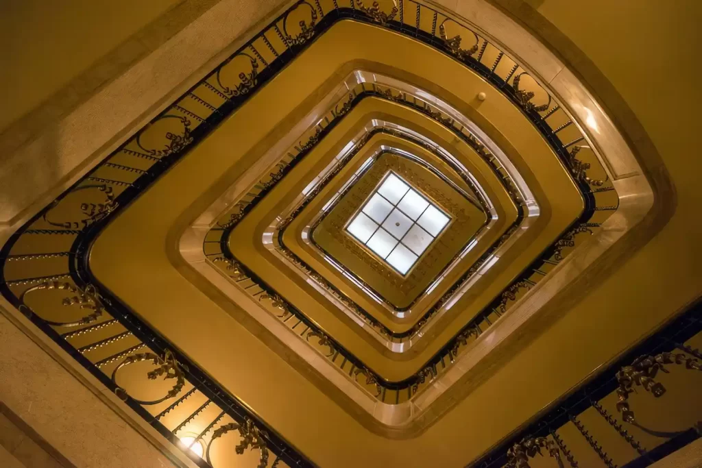 Spirale Treppe in Lissabon