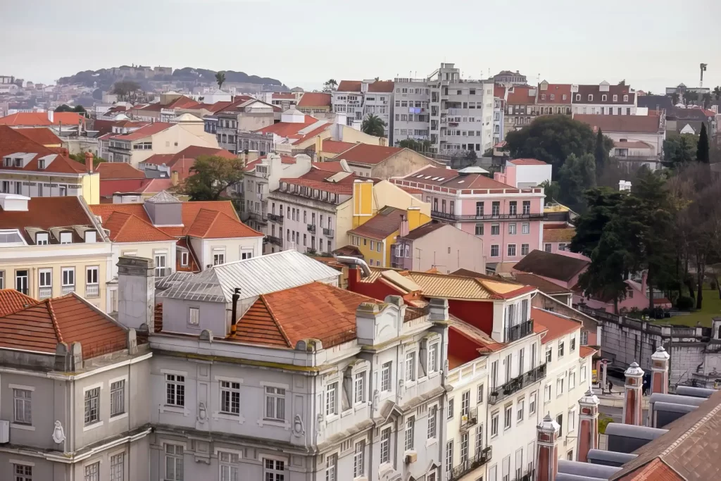 Toller Block vom einem Aquädukt in Lissabon