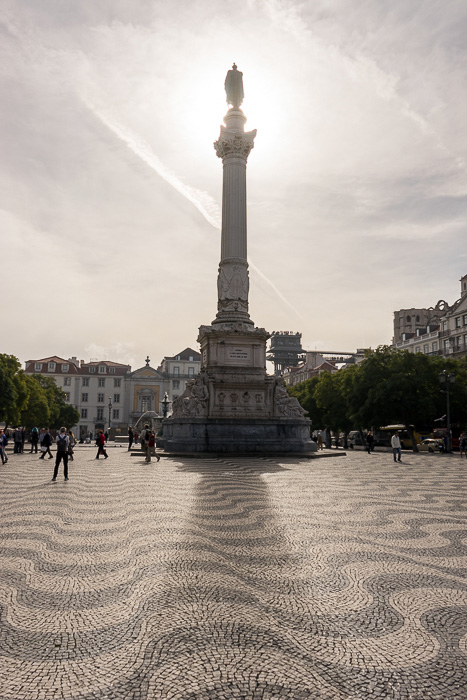 Praça Dom Pedro IV in Lissabon