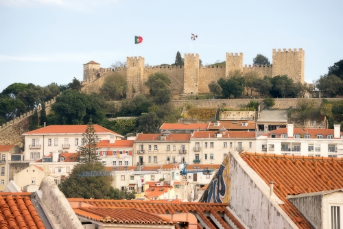 Castelo de Sao Jorge  Burg Ansicht
