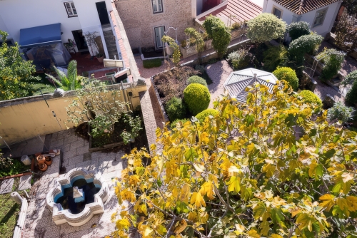 Springbrunnen Sao Jorge Burg Lissabon