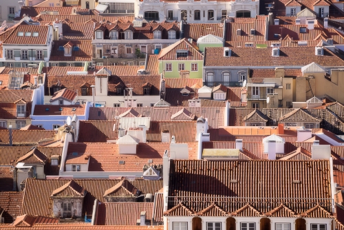 Lissabon Altstadt von Sao Jorge aus