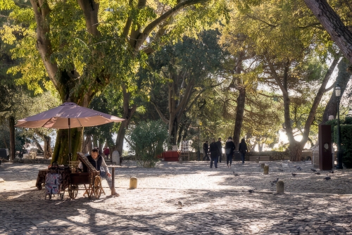 Sao Jorge schattiger Platz