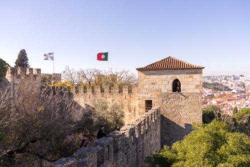 Lissabon Burg mit Turm